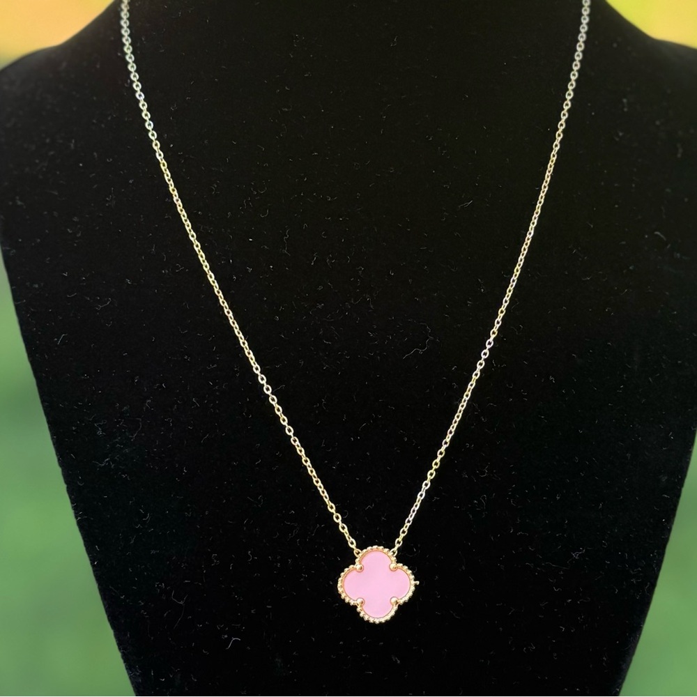 Pink Flower Neclace - Picture 3 of 5